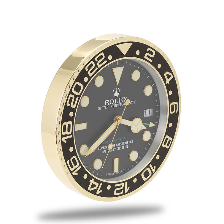 Rolex GMT Master Wall Clock - Gold Black