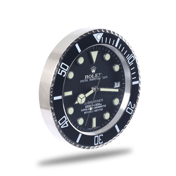 Submariner Wall Clock - Bold Black