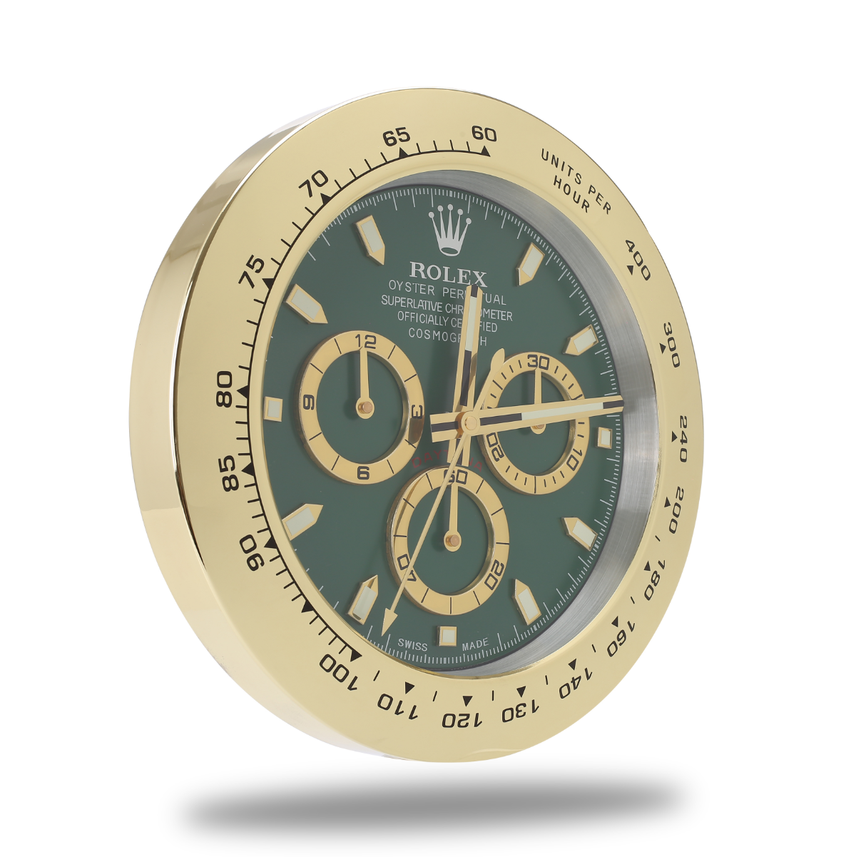Rolex Wanduhr Daytona Gold Green