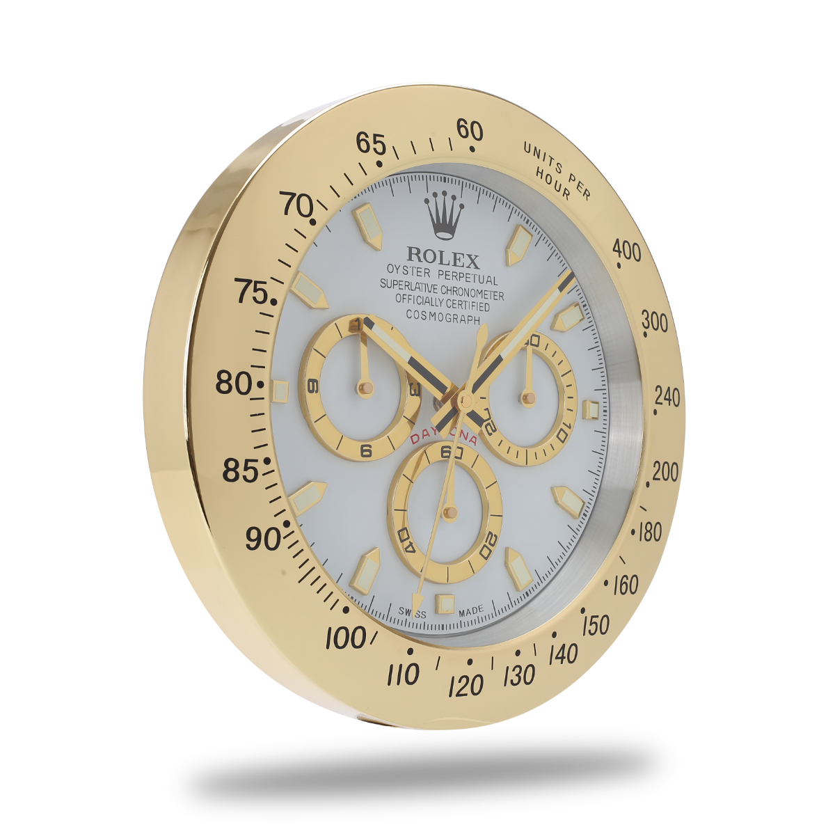 Rolex Wanduhr Daytona Gold White