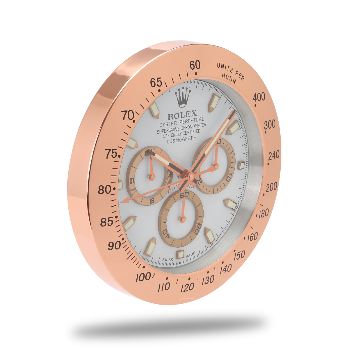 Rolex Wanduhr Daytona Rose Gold White