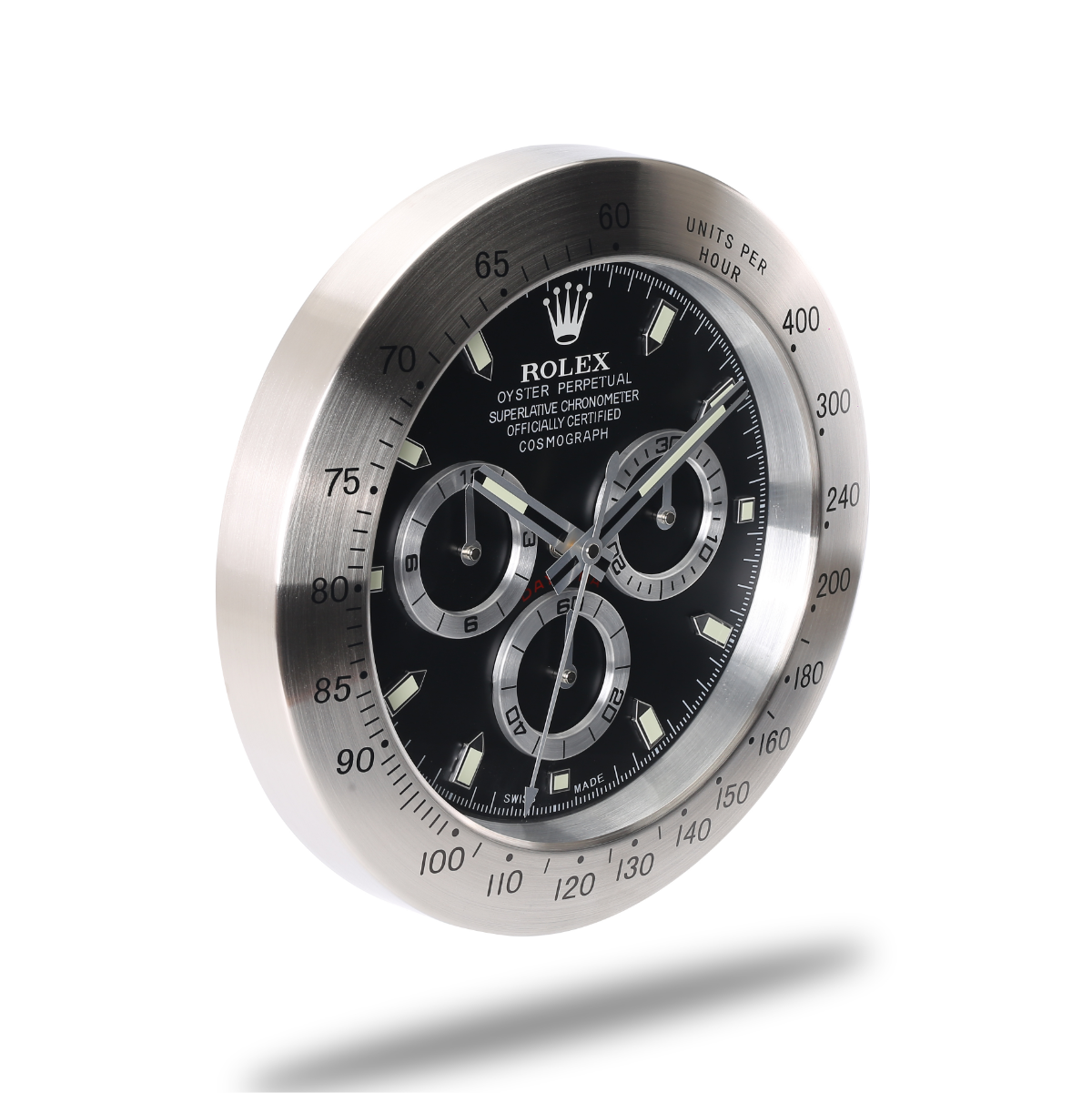 Rolex Wanduhr Daytona Sleek Silver