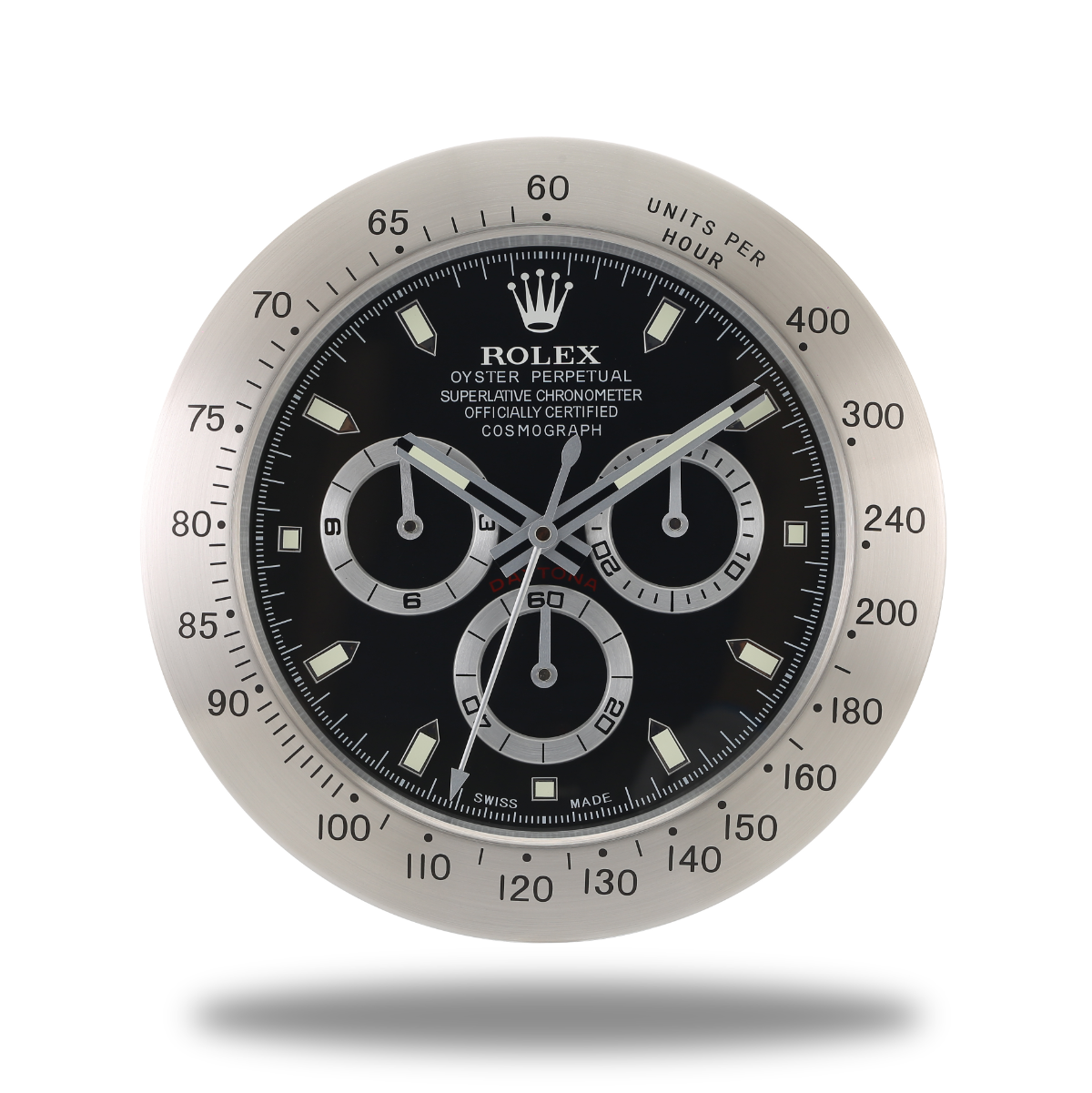 Rolex Wanduhr Daytona Sleek Silver