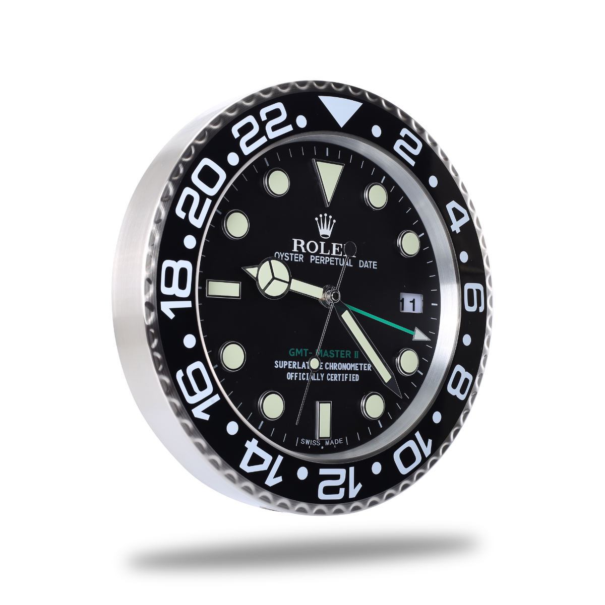 Rolex Wanduhr GMT Master Black Silver