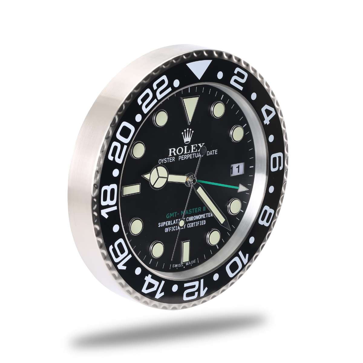 Rolex Wanduhr GMT Master Black Silver
