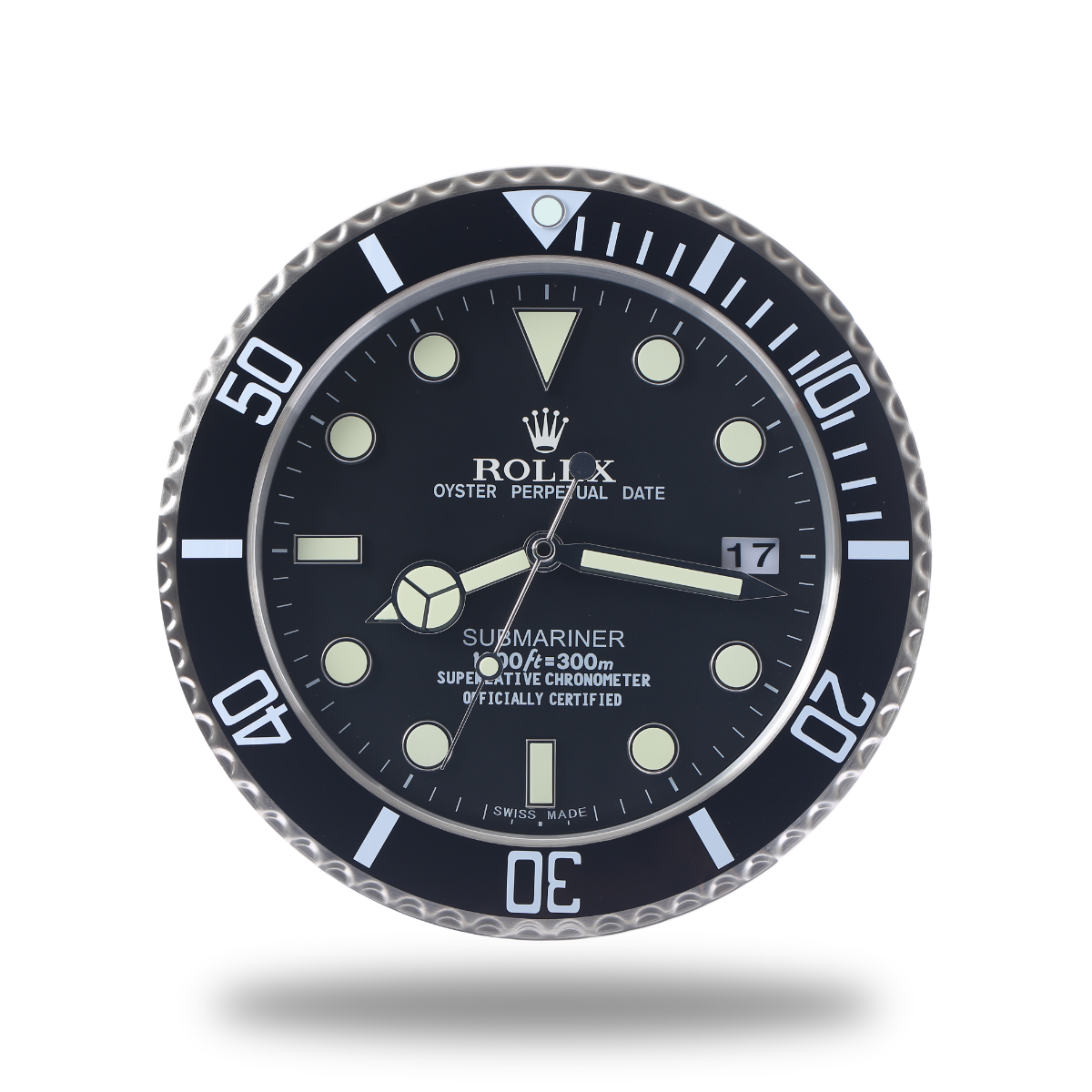 Submariner Rolex Wanduhr Blod Black