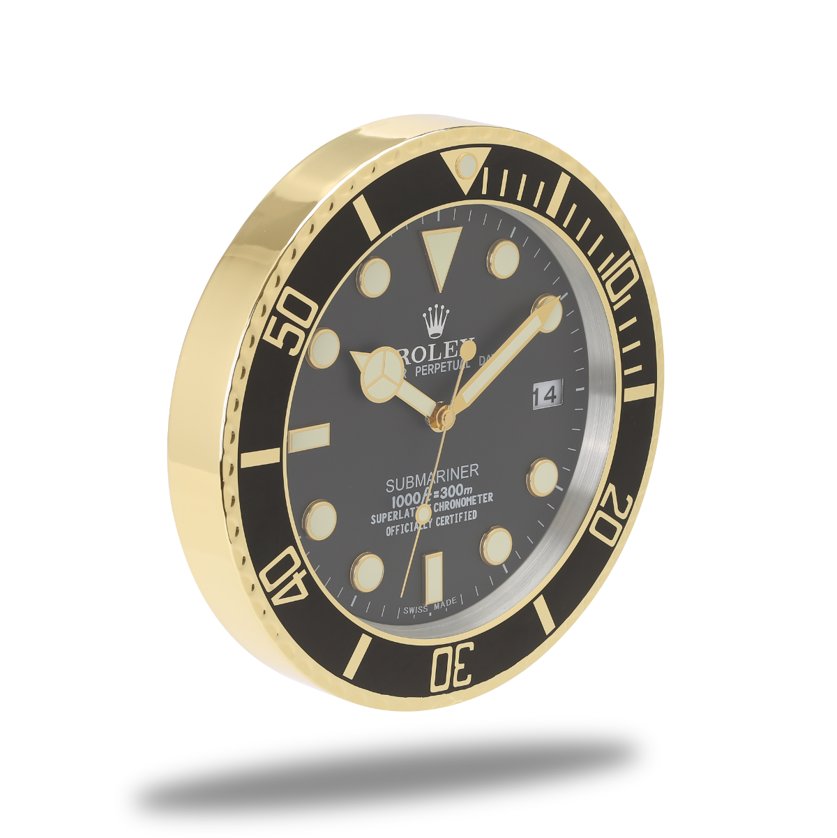 Submariner Rolex Wanduhr Golden Hour