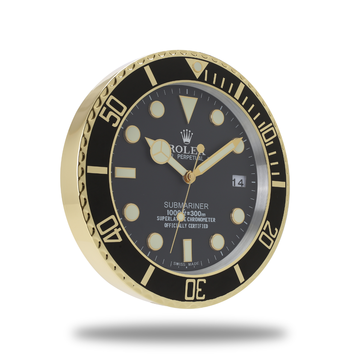 Submariner Rolex Wanduhr Golden Hour