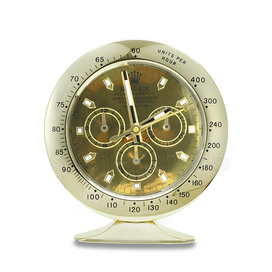 Daytona Table Clock - Gold Dial