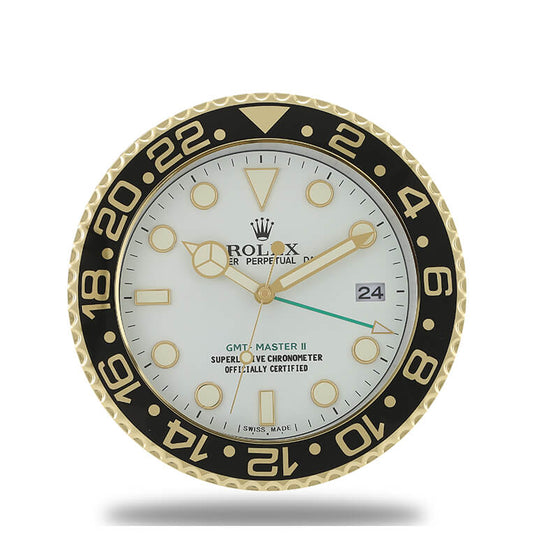 Rolex GMT Master Wall Clock - Gold White