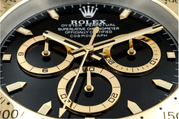 Rolex Daytona Wall Clock - Gold Black