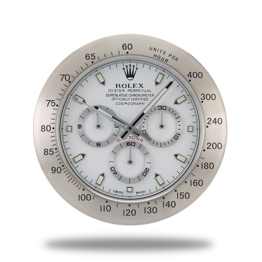 Rolex Wanduhr Daytona Silver White