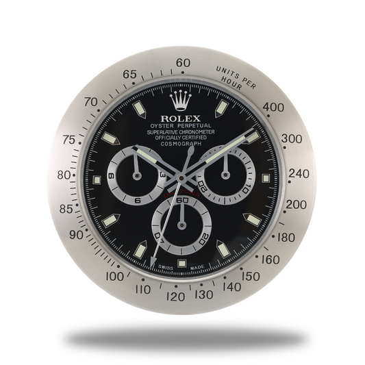 Rolex Wanduhr Daytona Sleek Silver