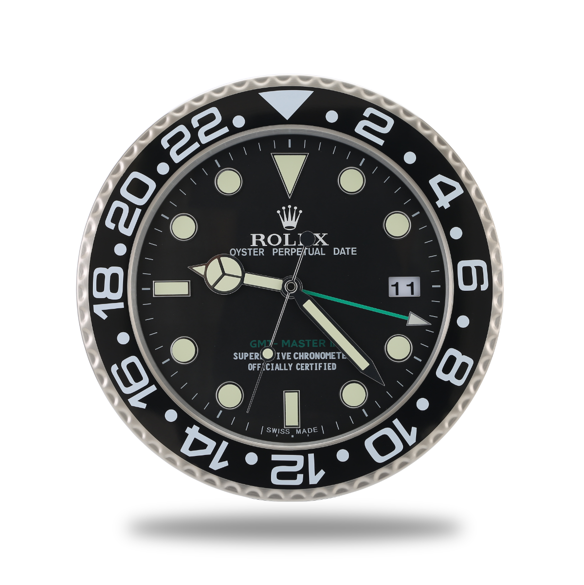 Rolex Wanduhr GMT Master Black Silver