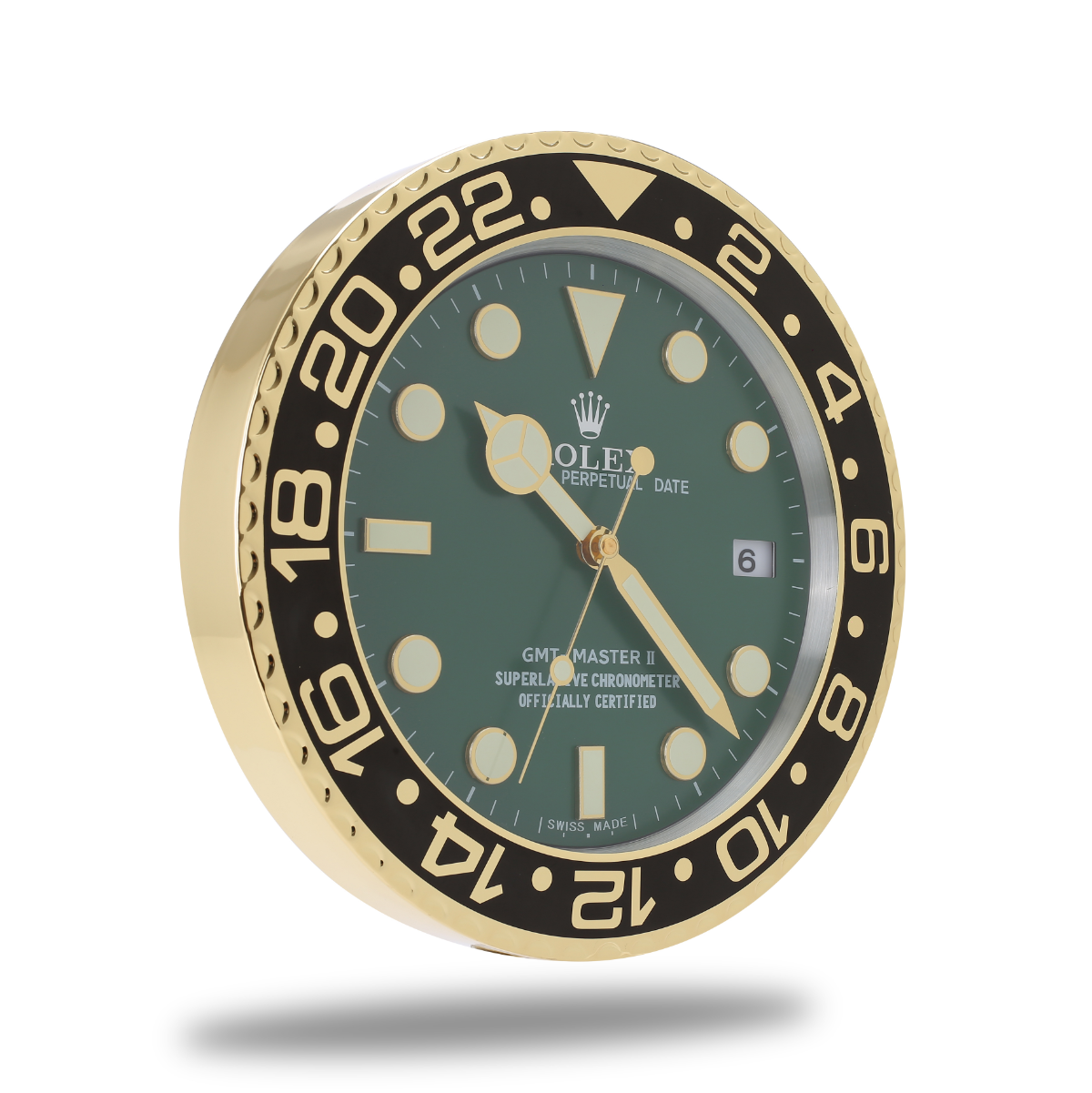 Rolex Wanduhr GMT Master Gold and Green