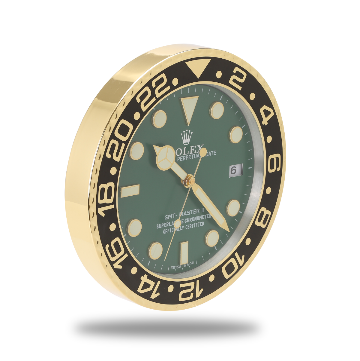 Rolex Wanduhr GMT Master Gold and Green