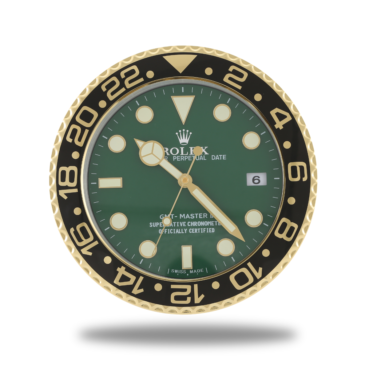 Rolex Wanduhr GMT Master Gold and Green
