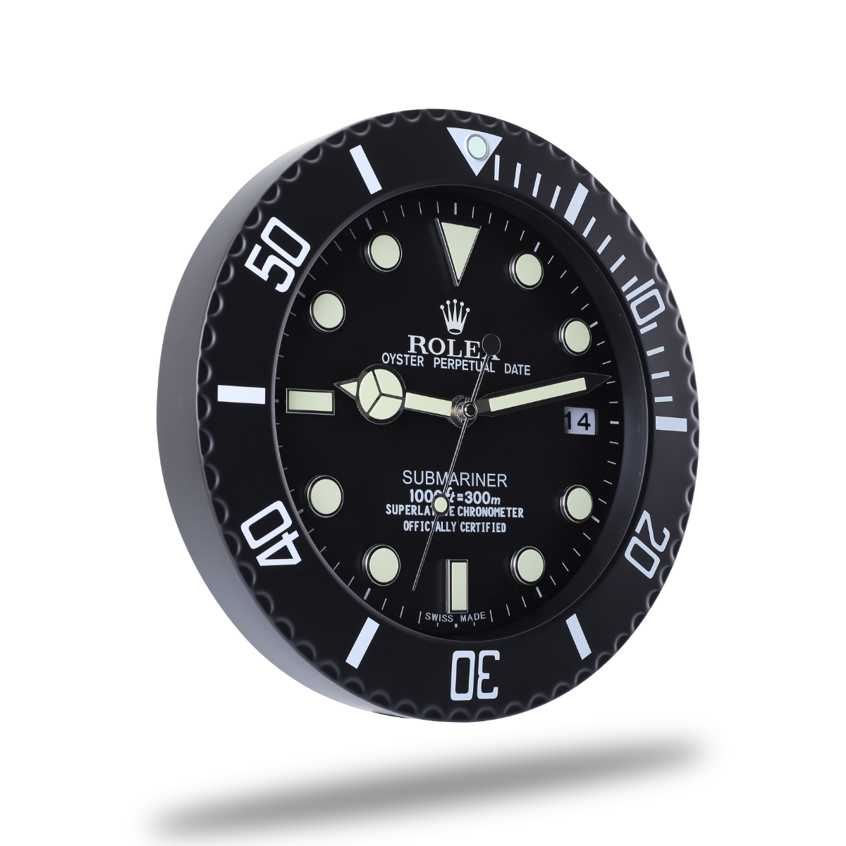 Submariner Rolex Wanduhr All Black