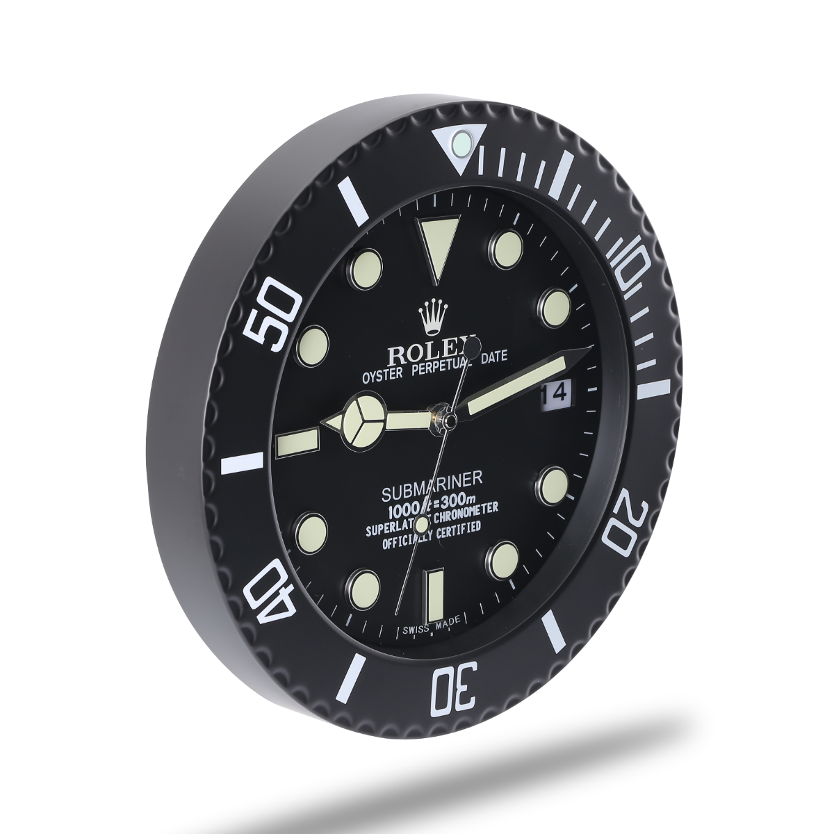 Submariner Rolex Wanduhr All Black