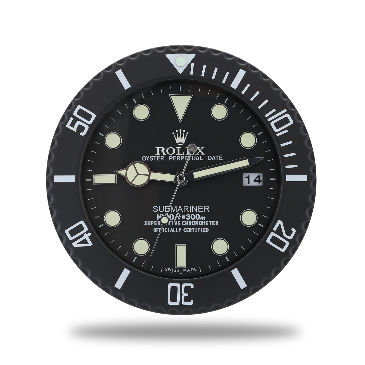Submariner Rolex Wanduhr All Black