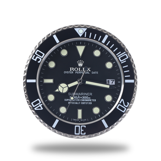 Submariner Rolex Wanduhr Blod Black