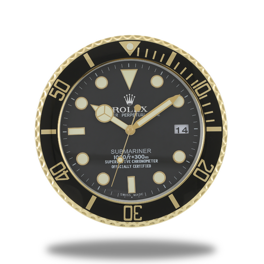 Submariner Rolex Wanduhr Golden Hour