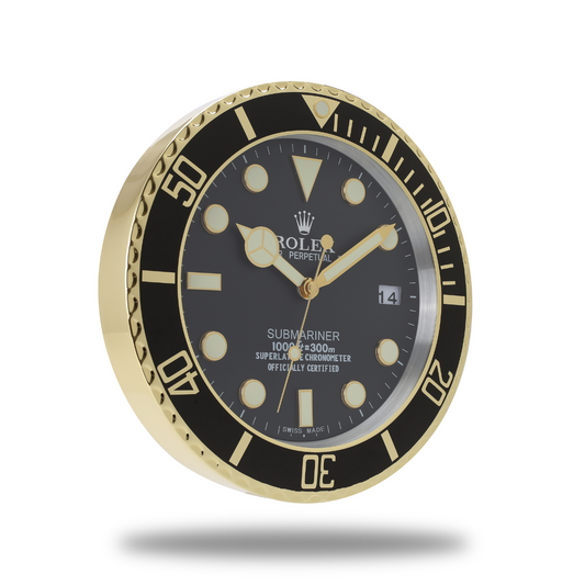 Submariner Rolex Wanduhr Golden Hour