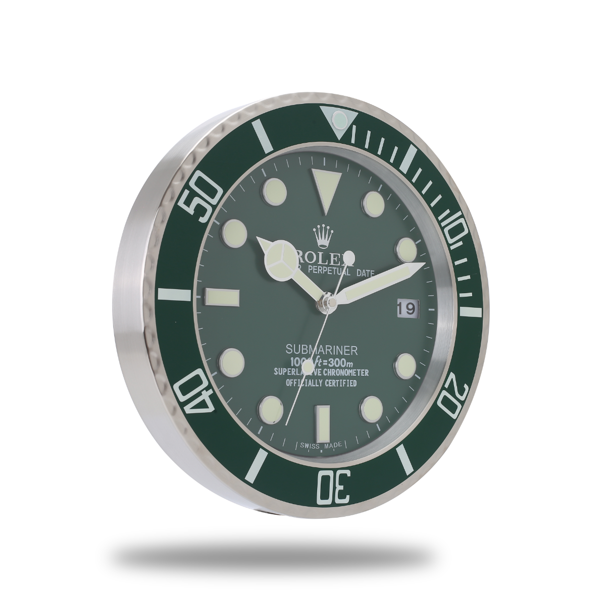 Submariner Rolex Wanduhr Grassy Green