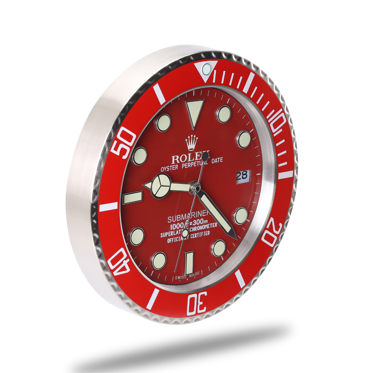 Submariner Rolex Wanduhr Radiant Red