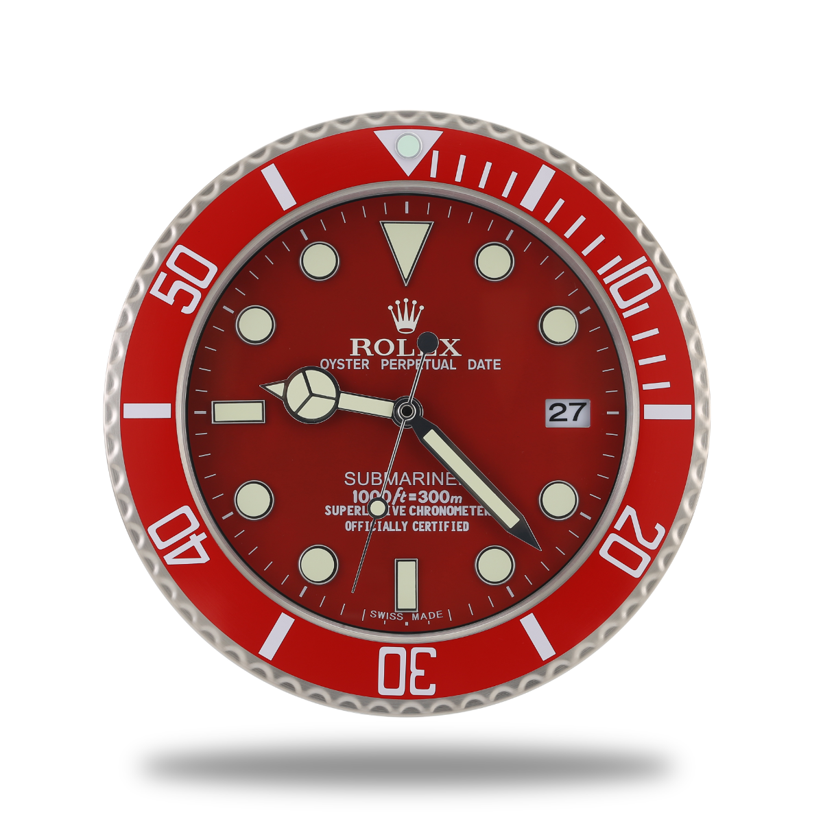 Submariner Rolex Wanduhr Radiant Red