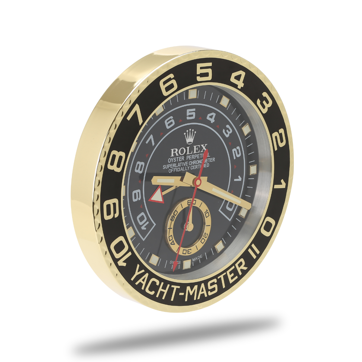 YachtMaster Rolex Wanduhr Black Gold