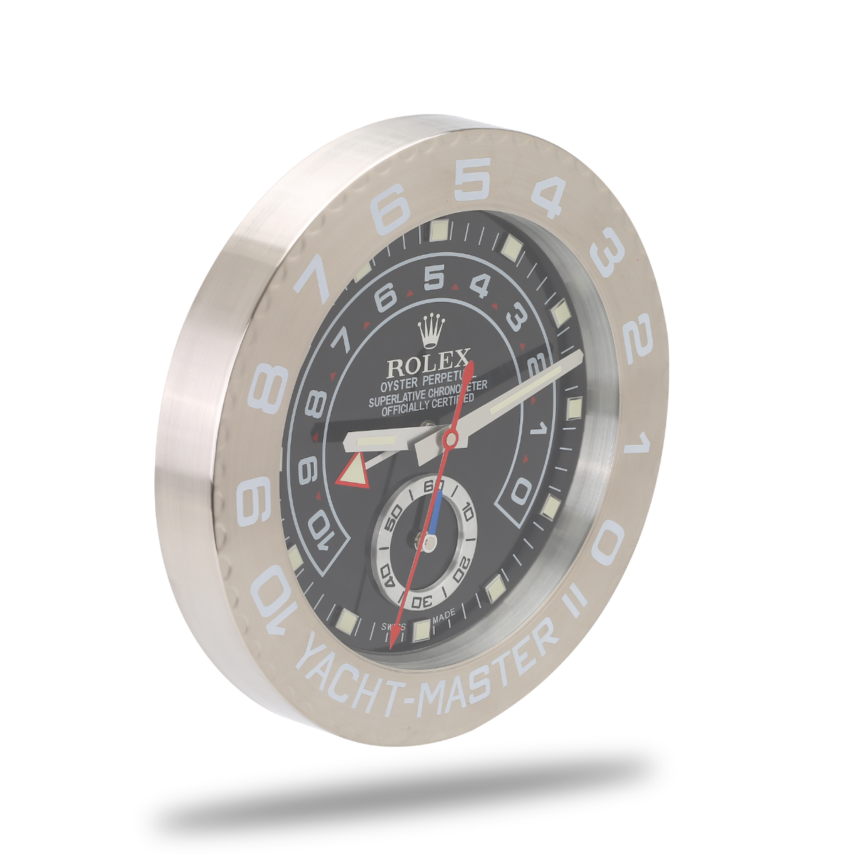 YachtMaster Rolex Wanduhr Bold Black Silver