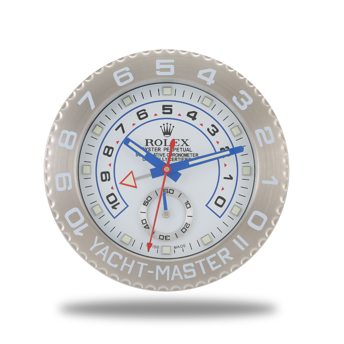 YachtMaster Rolex Wanduhr Perfekt Prestige Silver