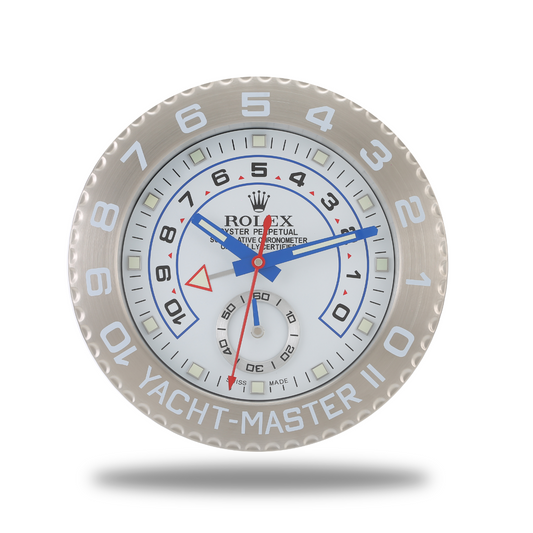 YachtMaster Rolex Wanduhr Perfekt Prestige Silver