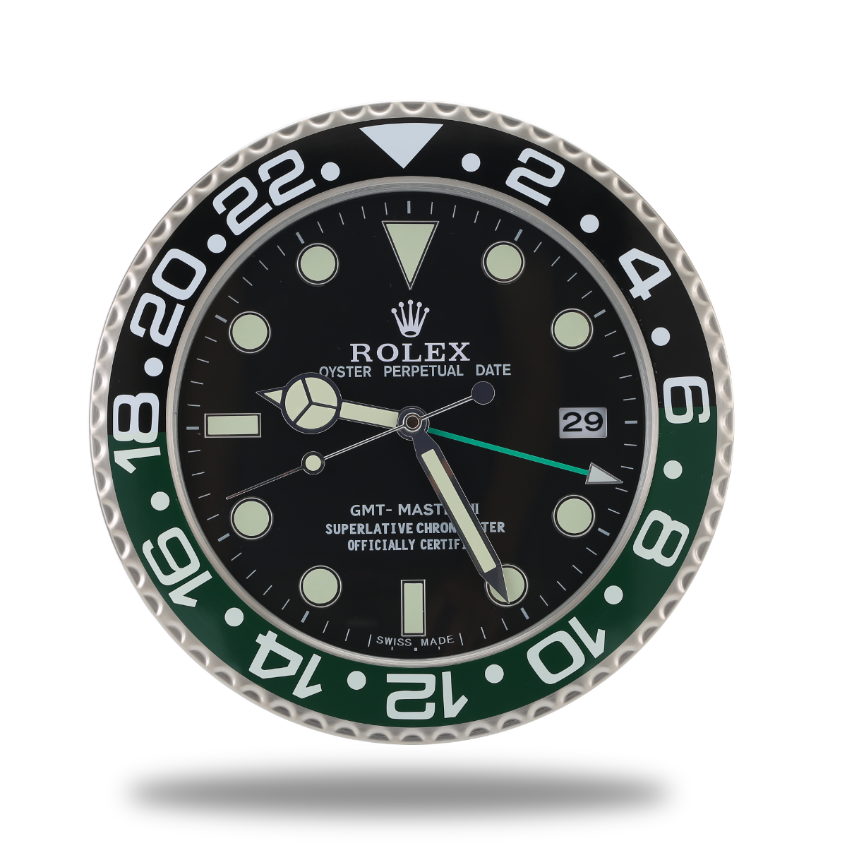 GMT Master Wall Clock - Black and Green